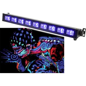 Qtx UVB-9 blacklight ultraviolet LED bar 9x 3W UV leds
