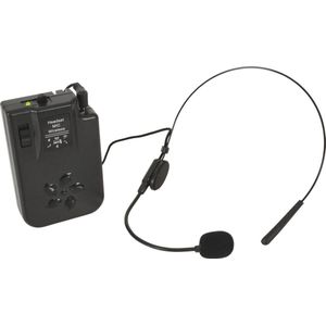 Qtx Sound BHS-174.1 headset microfoon + VHF beltpack voor Busker speaker