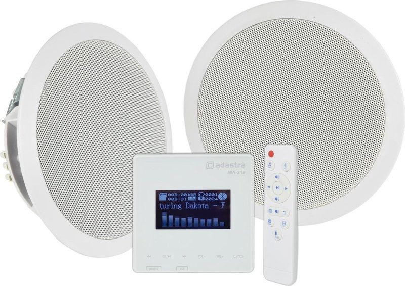Adastra WA-215-SET - Bluetooth Inbouwversterker en Plafondluidsprekers