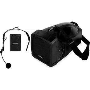 Adastra H25B draagbaar PA systeem met bleutooth en headset 50W