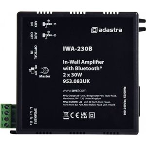 Adastra - IWA230B - Bluetooth Versterker - Zwart - 2x 30W