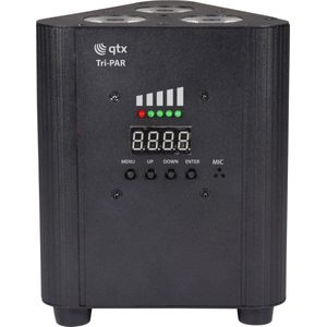 QTX - Tri-PAR - Discolamp - RGBW LED's - Oplaadbaar - Draagbaar