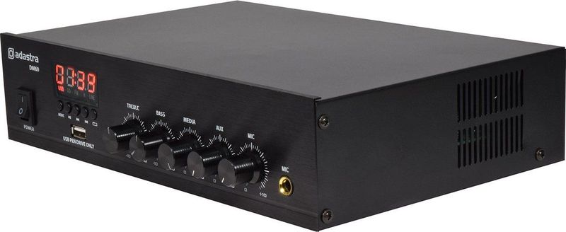 Adastra DM60 - Versterker - Zwart - Bluetooth - USB/FM Radio - 60W