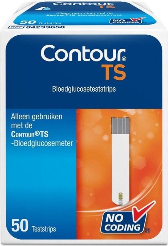 Ascensia - Contour TS - Teststrips - 50 Stuks - Zelfcoderend