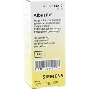 Siemens Albustix Urinetesten Test Strips - 50 Stuks