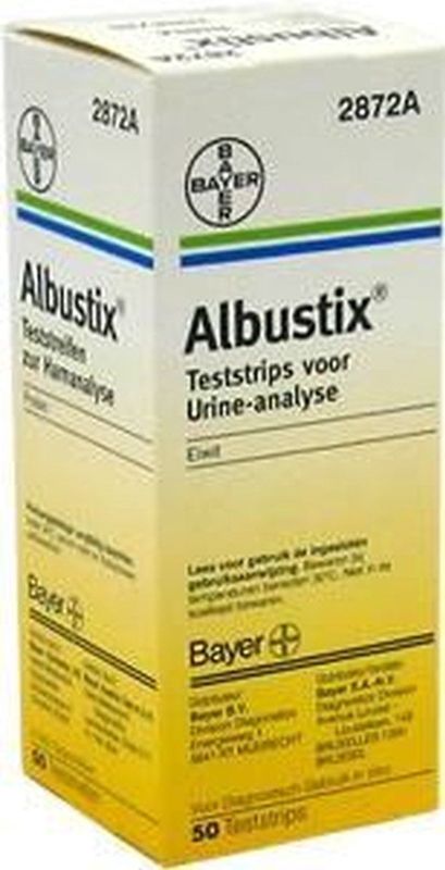 Bandelettes Albustix - Zelftesten - In Vitro - 100 Stuks - Plastic