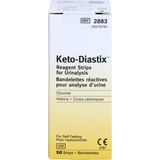 Keto-Diastix - Teststrips - Glucose en Cétones - 50 Stuks