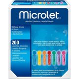 Microlet - Lancetten - Gekleurd - Verpakt per 200 Stuks - Dunne 27g Naald