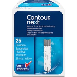 Bayer contour next gluco test strips  25ST