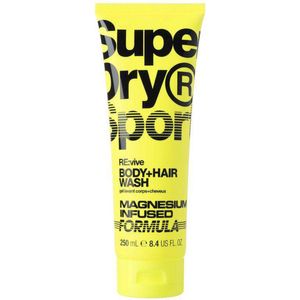 Superdry Sport RE:vive Body + Hair Wash - 6x250ml - Voordeelverpakking