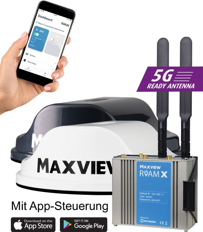 Maxview - Roam X - 4G Wifi Systeem - 5G Ready - Antenne