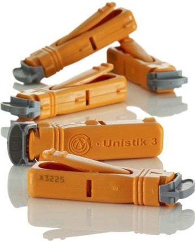 Unistik 3 veiligheidslancet Extra 100 stuks (bloedglucose meten)