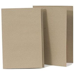 Exacompta Kraft liner vierkant gesneden map, 170 g/m², Foolscap - Buff, 100 stuks