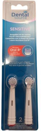 Dental Source - Sensitive Opzetborstels - Blauw - 2 Stuks
