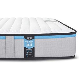 JAY-BE Benchmark S3 Geheugen Eco Vriendschappelijke Matras, Schuim Gratis, Klein Dubbel