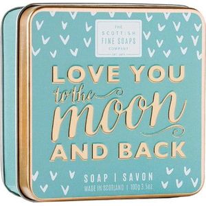 Scottish Fine Soaps Soap In A Tin Sweet Sayings Love You To The Moon And Back Zeep 100gr