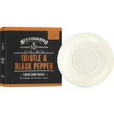 Scottish Fine Soaps - Men's Grooming Thistle & Black Pepper Shave Soap refill Scheren 100 g Heren