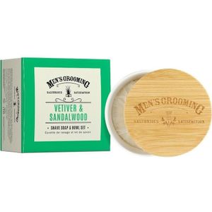 Scheerzeep - Vetiver - Hennepolie - In Stijlvolle Kom