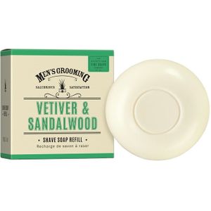 Scottish Fine Soaps Zeep Men's Grooming Vetiver & Sandalwood Shave Soap Refill