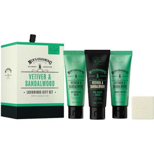 Scottish Fine Soaps Pakket Men's Grooming Vetiver & Sandalwood Luxurious Gift Set