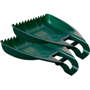 Whitefurze Bladgrijper/Bladhark - 2-delig - groen - kunststof - 45 x 41 x 9 cm