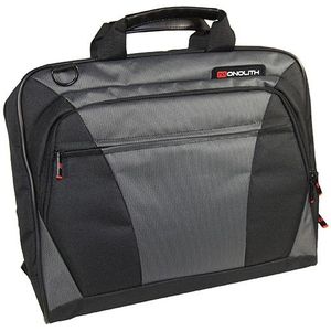 Monolith Nylon Laptop Messenger Bag Houdt 15.4 Inch Laptop W400xD70xH320mm Zwart/Grijs, 202564