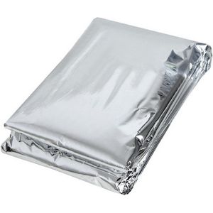 Bushcraft - Emergency Survival Poncho - Zilver - Aluminiumfolie