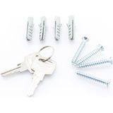 G2 - Elegance - Wandbrievenbus - Rood - Staal, Geschikt voor A4-formaat