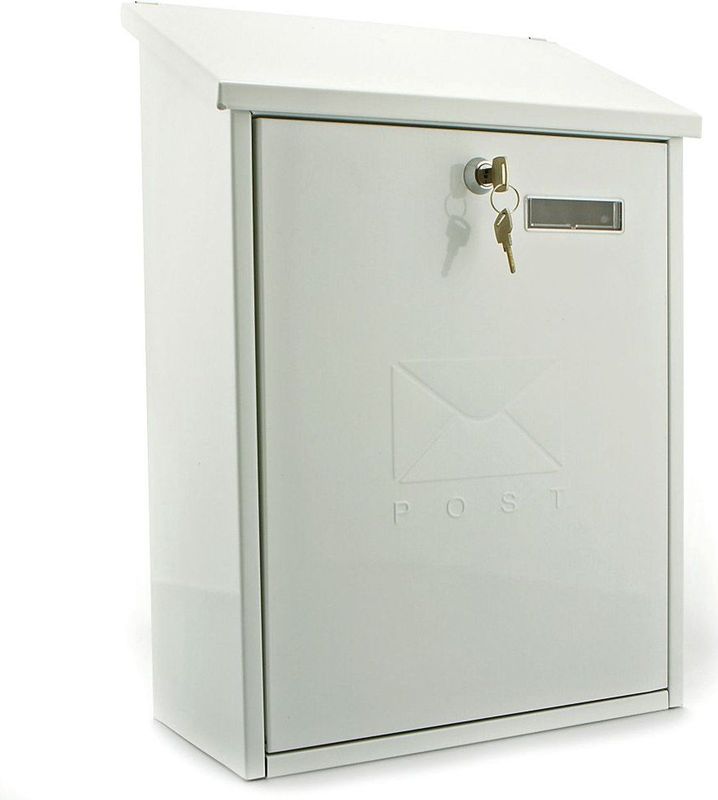 G2 - Grand - Wandbrievenbus - Wit - Staal, Ruime Capaciteit, Cilinderslot