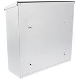 G2 - Aire - Wandbrievenbus - Zilvergrijs - Metaal, Ruime Capaciteit, Cilinderslot