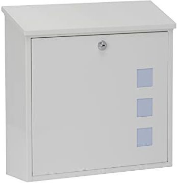 G2 - Aire - Wandbrievenbus - Wit - Staal, Ruime Capaciteit, Cilinderslot met 2 Sleutels