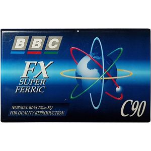 BBC FX Super ferric C90 Cassettebandje - Uiterst geschikt voor alle opnamedoeleinden / Sealed Blanco Cassettebandje / Cassettedeck / Walkman.