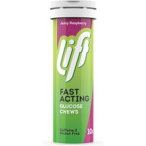 Lift Fast Acting Glucose Kauwtabletten - Framboos