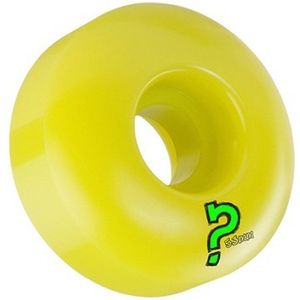 Skateboardwielen geel 53mm (set van vier)