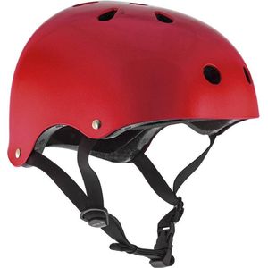 Helm voor skaters, scooters, bikers (metallic rood, XXS - XS / 49-52cm)