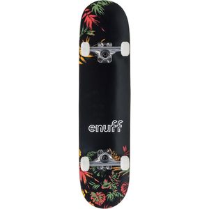 ENUFF Floral Skateboard, compleet, zwart/oranje