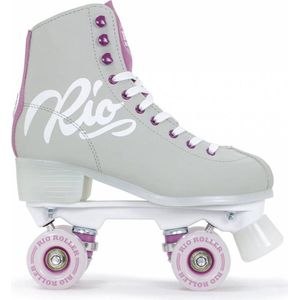 Rio Roller Script Rolschaatsen - Grijs / Paars - Maat 38