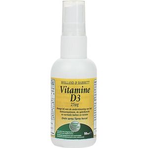 Holland & Barrett Vitamine D3 Spray, 25mcg (50ml)