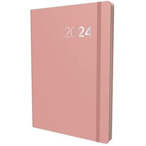 Collins Legacy 2024 Agenda A5 Week-to-View Agenda - Business Planner en Organisator - Januari tot December 2024 Dagboek - Wekelijks - Roze - CL53.50-24