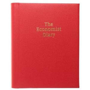 The Economist Diaries Bureaukalender 2024, luxe lederen omslag, rood