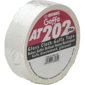 Advance AT 202 Gaffa Tape, wit 50m lang, 50mm breed - Gaffa tape
