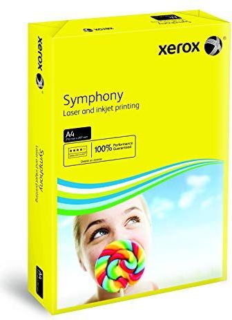 Xerox Symphony Gekleurd Papier Multifunctioneel Verpakt 80gsm A4 Donkergeel Ref 003R93952 [500 Vellen]