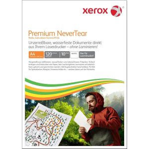 Xerox Premium NeverTear kunststofpapier 003R98126 - A4 210 x 297 mm, 160 g/m² - speciaal papier voor laserprinter en kopieerapparaat - 10 vellen - wit