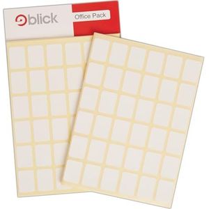 Blick Lot de 1440 étiquettes autocollantes rectangulaires pour bureau, maison, bureau, école, lettres, adresse, blanc 16 x 22 mm