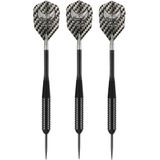 1x Set van 3 dartpijlen Black Arrow 21 grams - Darten/darts sport artikelen pijltjes messing - Kinderen/volwassenen