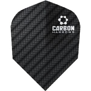 Harrows darts carbon dart flights in de kleur zwart.