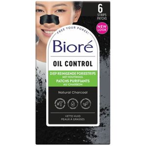 Biore met houtskool neusstrips - 6 stuks
