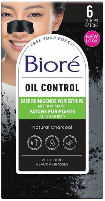 Biore met houtskool neusstrips - 6 stuks