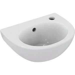 Ideal Standard Simplicity handwasbakje 350x260x160 mm wandmontage porselein wit met kraangat rechts E871601