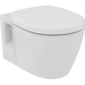 Ideal Standard E272601 WC-pakket Connect, wanddiepspoeltoilet incl. WC-bril softclose (softclosemechanisme) wit